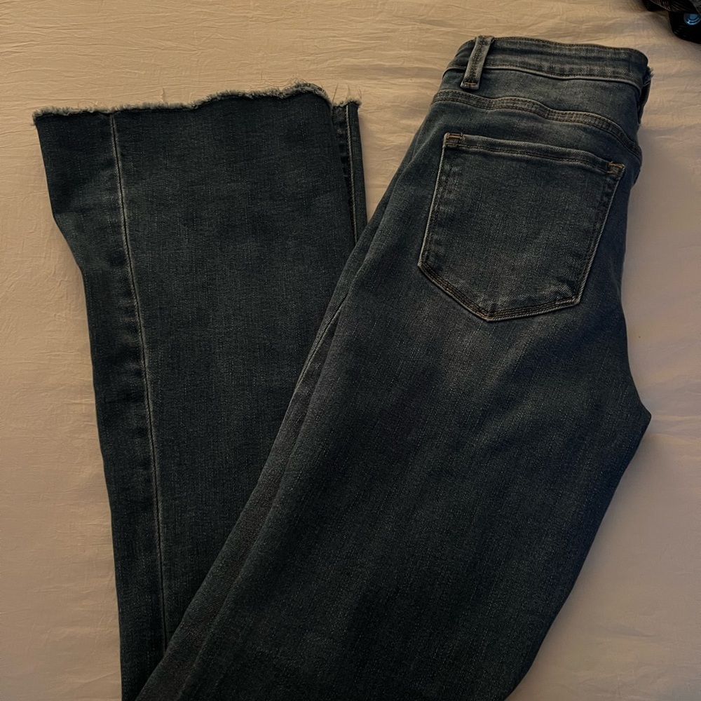 Vervet Raw cut boot cut jean